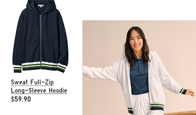 PDP 5 - SWEAT FULL ZIP LONG SLEEVE HOODIE