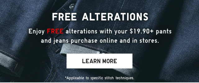 BANNER 3 - FREE ALTERATIONS AVAILABLE. LEARN MORE.