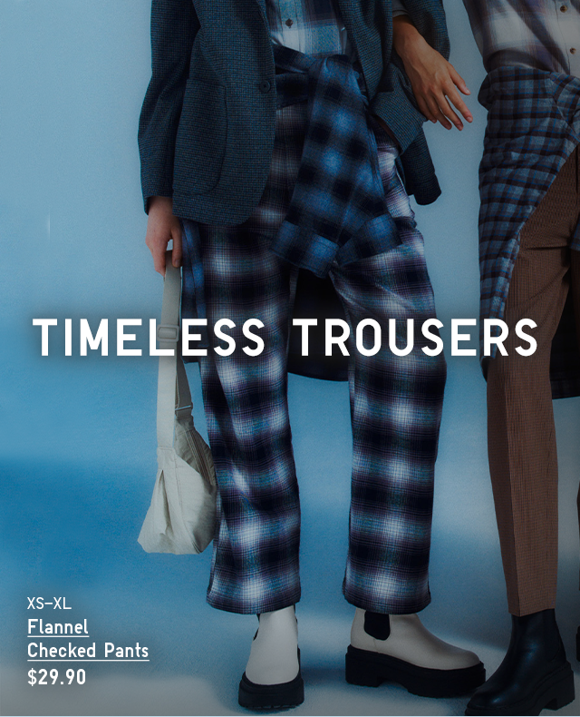 HERO - WOMEN FLANNEL CHECKED PANTS