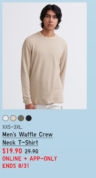 PDP8 - MEN'S WAFFLE CREW NECK T-SHIRT