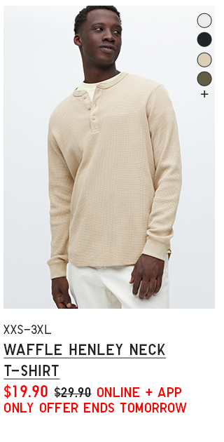 PDP 6 - MEN WAFFLE HENLEY NECK T-SHIRT 2022 EDITION