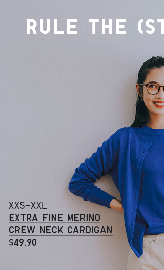 HERO 1 - WOMEN EXTRA FINE MERINO CREW NEAK CARDIGAN
                        