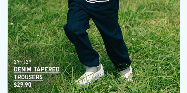 PDP 11 - KIDS DENIM TAPERED TROUSERS