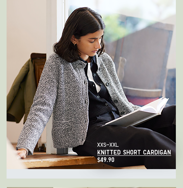 PDP 5 - WOMEN KNITTED SHORT CARDIGAN
