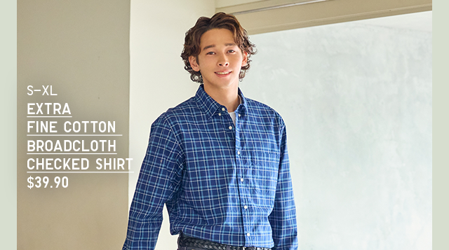 PDP 6 - MEN EXTRA FINE COTTON BROADCLOTH CHECKED SHIRT