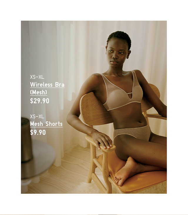 PDP 2 - WIRELESS BRA MESH AND MESH SHORTS