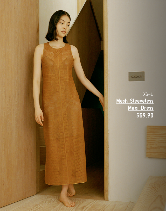 PDP 3 - MESH SLEEVELESS MAXI DRESS