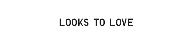 HEADER 2 - LOOKS TO LOVE
