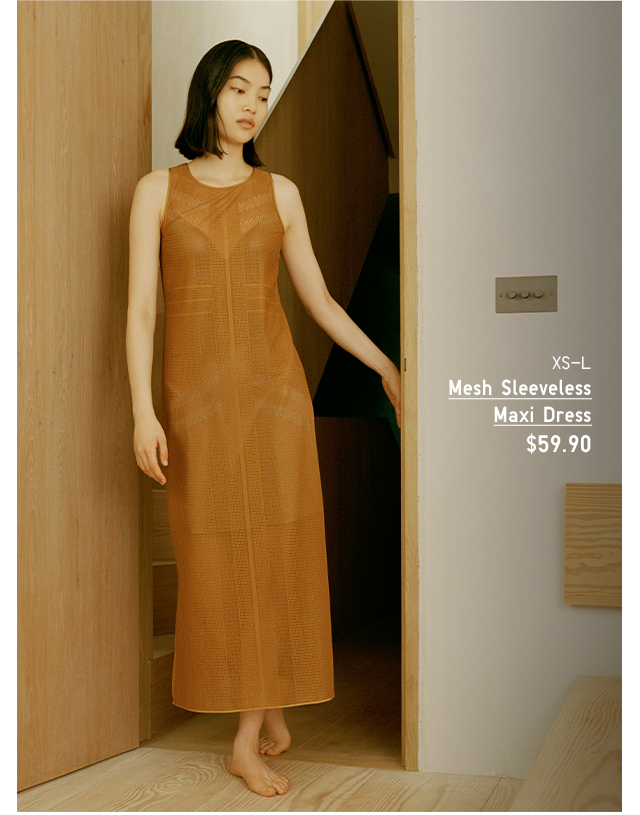 PDP1 - WOMEN MESH SLEEVELES MAXI DRESS