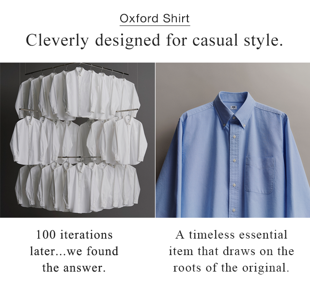 BANNER 2 - OXFORD SHIRT CLEVERLY DESIGNED FOR CASUAL STYLE.