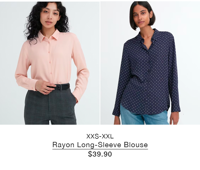 PDP 1 - RAYON LONG SLEEVE BLOUSE