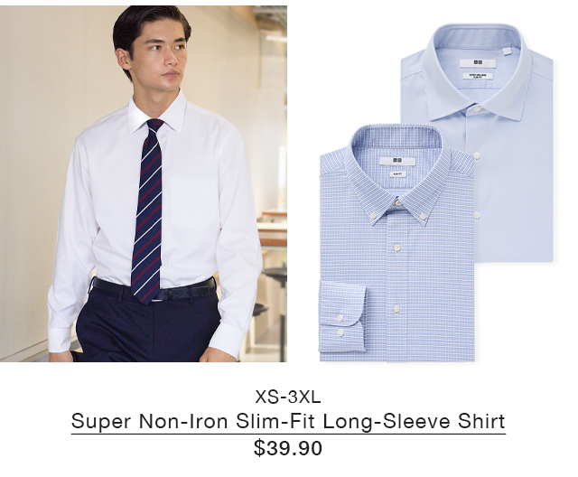 PDP 3 - SUPER NON IRON SHIRT SLIM FIT LONG SLEEVE SHIRT