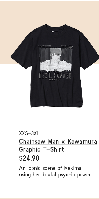 PDP 5 - CHAINSAWMAN X KAWAMURA GRPAHIC T-SHIRT