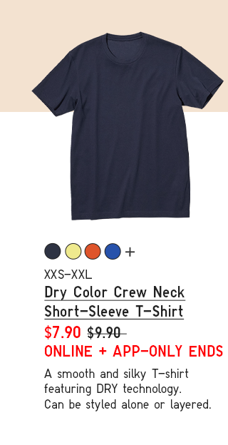 PDP 7 - MEN DRY COLOR CREW NECK SHORT SLEEVE T-SHIRT