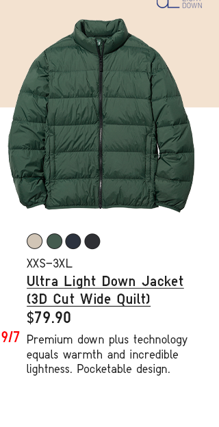 PDP 8 - MEN ULTRA LIGHT DOWN JACKET (3D CUT WIDE QUILT)