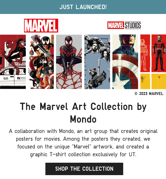BANNER 2 - JUST LAUNCHED THE MARVEL ART COLLECTION BY MONDO. SHOP THE COLLECTION.