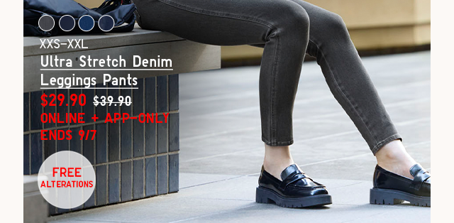 PDP 6 - WOMEN ULTRA STRETCH DENIM LEGGINGS PANTS