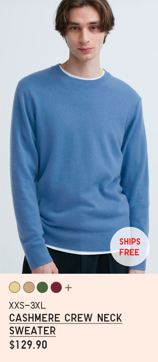 PDP 8 - MEN CASHMERE CREW NECK SWEATER)