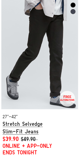 PDP 12 - MEN Stretch Selvedge Slim-Fit JEANS