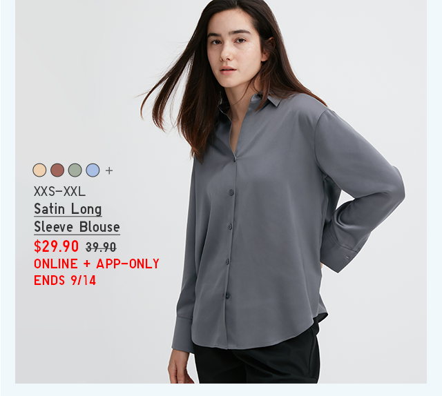 PDP1 - WOMEN SATIN LONG SLEEVE BLOUSE