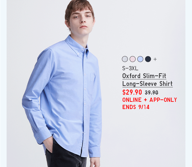 PDP2 - MEN OXFORD SLIM FIT LONG SLEEVE SHIRT