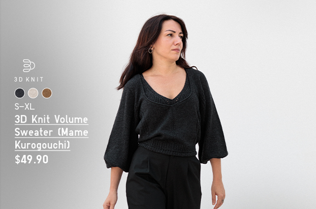 PDP9 - WOMEN 3D KNIT VOLUME SWEATER