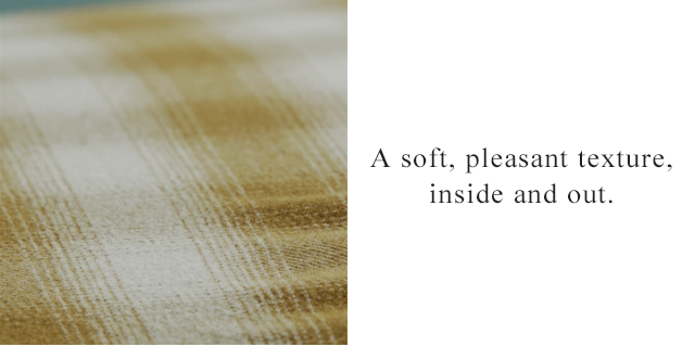 BANNER 3 - A SOFT PLEASANT TEXTURE INSIDE AND OUT.
