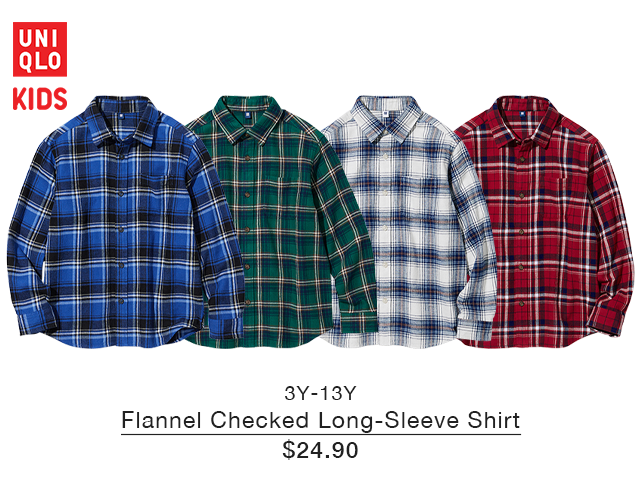 PDP 2 - KIDS FLANNEL LONG SLEEVE SHIRT
