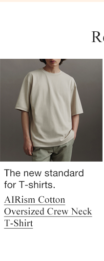 S1 - AIRISM COTTON OVERSIZED CREW NECK T-SHIRT