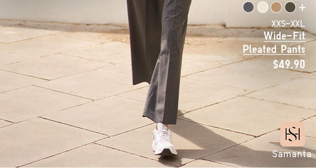HERO 2 - WOMEN WIDE FIT PLEATED PANTS