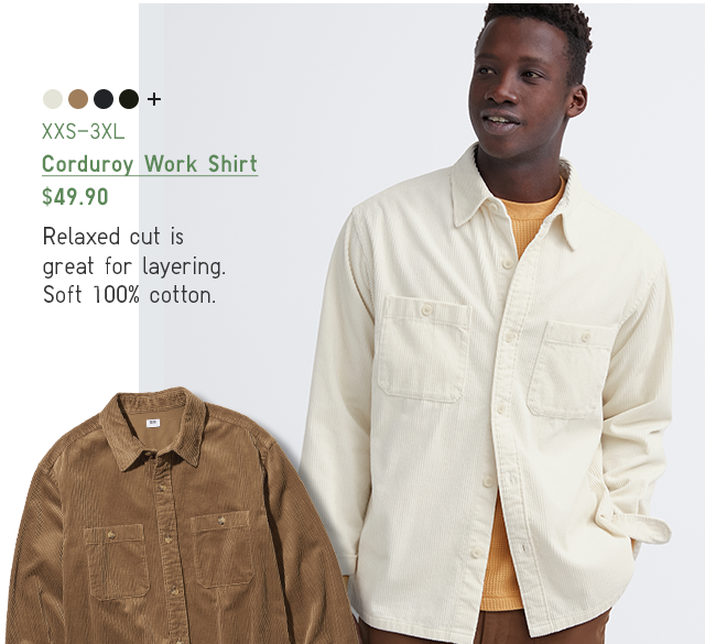 PDP1 - MEN CORDUROY WORK SHIRT