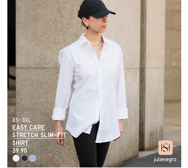 PDP4 - WOMEN EASY CARE STRETCH SLIM-FIT SHIRT