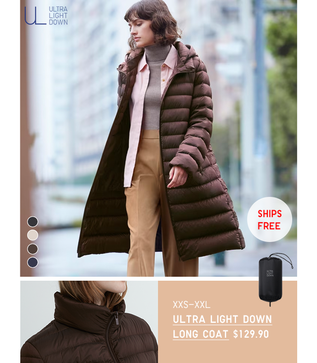 PDP6 - WOMEN ULTRA LIGHT DOWN LONG COAT