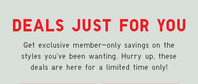 HERO - DEALS JUST FOR YOU