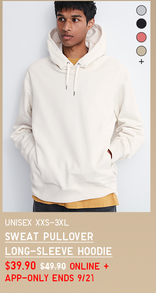 PDP10 - MEN SWEAT PULLOVER LONG SLEEVE HOODIE