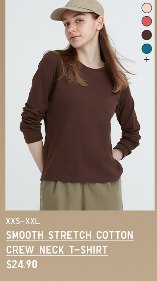PDP7 - WOMEN SMOOTH STRETCH COTTON CREW NECK T-SHIRT