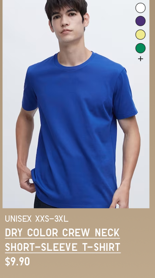 PDP8 - MEN DRY COLOR CREW NECK SHORT-SLEEVE T-SHIRT