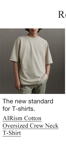 S1 - AIRISM COTTON OVERSIZED CREW NECK T-SHIRT