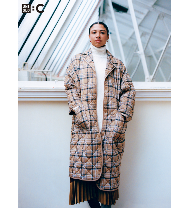 BANNER 4 - WOMEN PUFFTECH OVERSIZED COATS, WOMEN SOFT KNIT HIGH NECK SWEATER, WOMEN PLEATED SKIRT