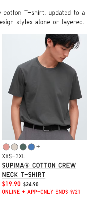 PDP10 - MEN SUPIMA COTTON CREW NECK T-SHIRT