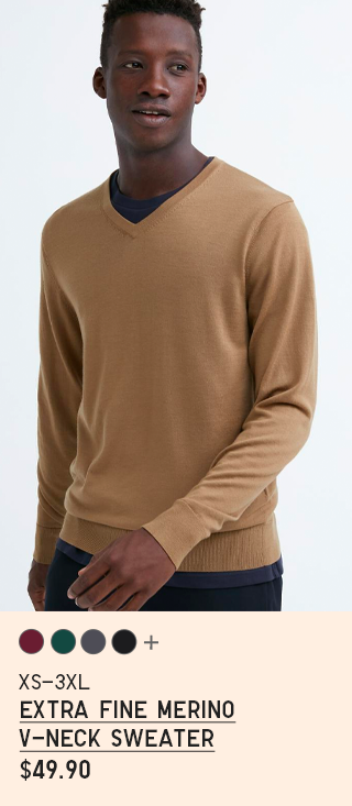 PDP 8 - MEN EXTRA FINE MERINO V-NECK SWEATER