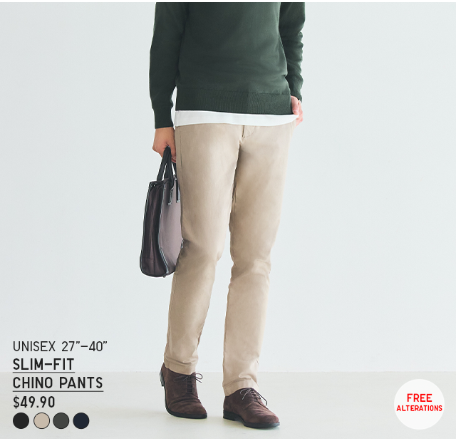 HERO - UNISEX SLIM FIT CHINO PANTS
