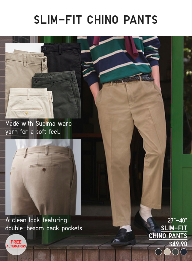 PDP 1 - UNISEX SLIM FIT CHINO PANTS
