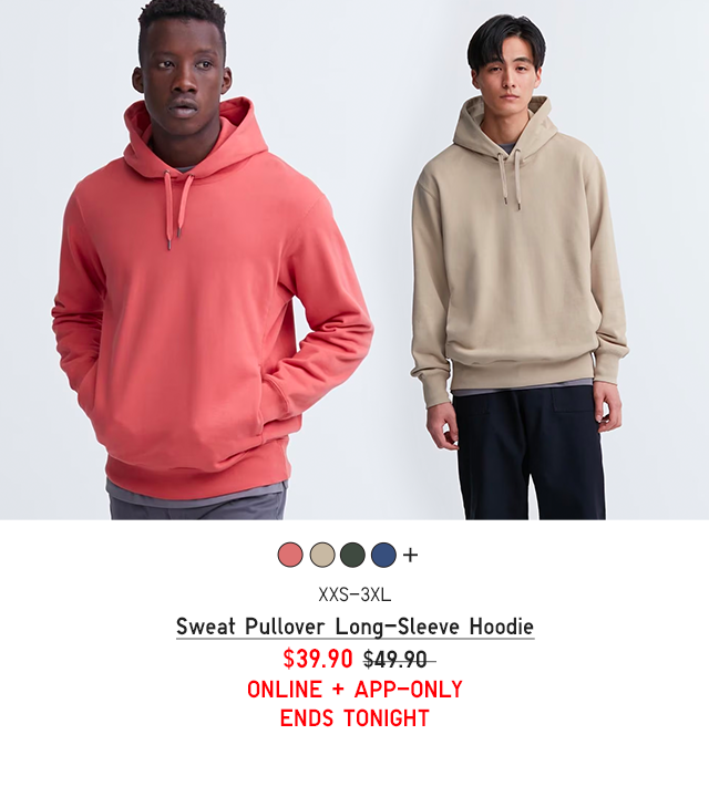 PDP3 - MEN SWEAT PULLOVER LONG SLEEVE HOODIE