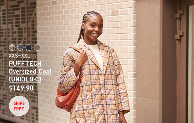 PDP 6 - WOMEN PUFFTECH OVERSIZED COAT UNIQLO:C