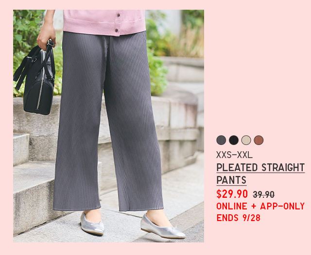 PDP5 - WOMEN PLEATED STRAIGHT PANTS