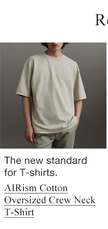 S1 - AIRISM COTTON OVERSIZED CREW NECK T-SHIRT