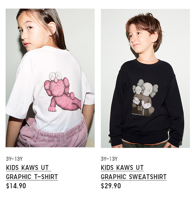 BANNER 3 - KIDS KAWS UT GRAPHIC T-SHIRT AND SWEATSHIRT