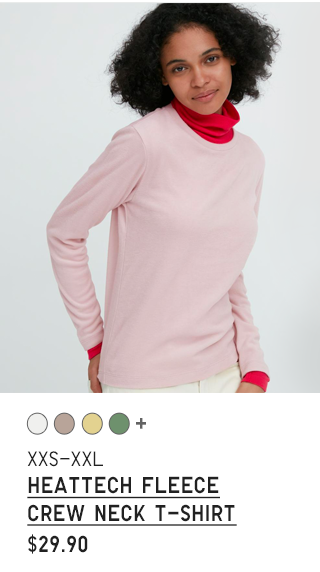 PDP4 - WOMEN HEATECH FLEECE CREW NECK T-SHIRT
