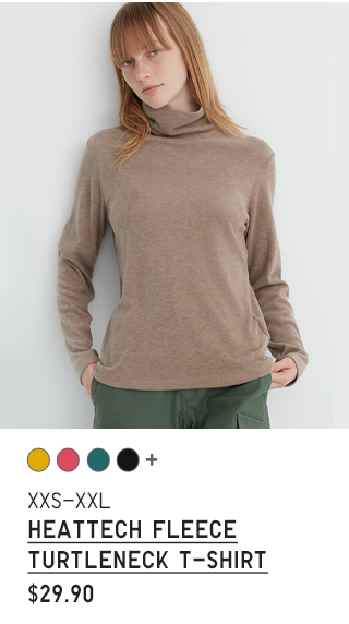 PDP5 - WOMEN HEATTECH FLEECE TURTLENECK T-SHIRT